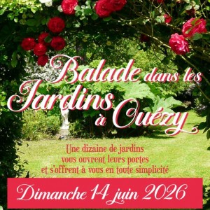 Balade dans les jardins à Ouézy !